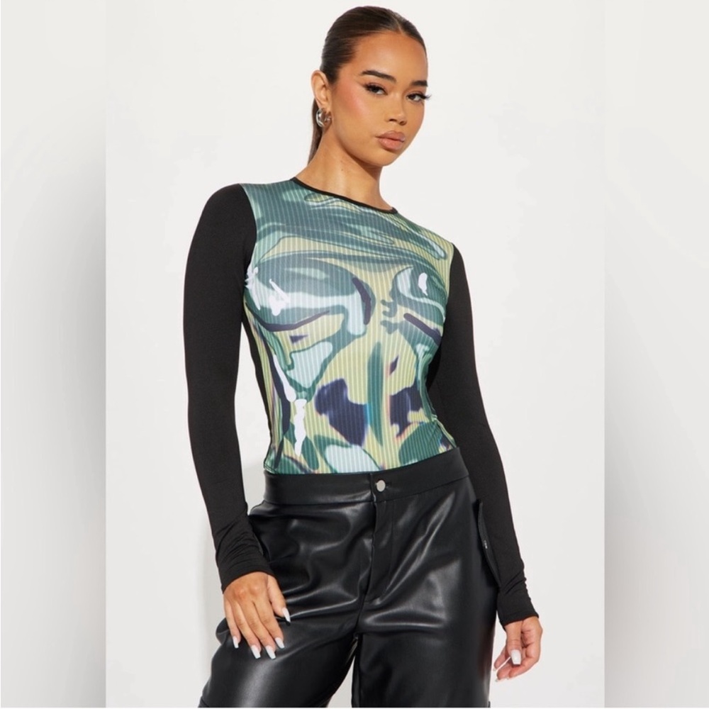Fashion Nova Long Sleeve Bodysuit
